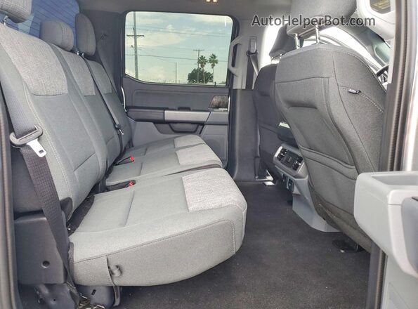 1FTVW1EL2PWG52235 2023 FORD F150 Gray Vista de los asientos traseros