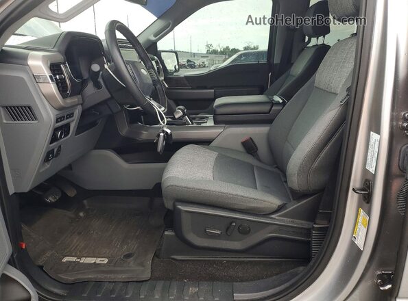 1FTVW1EL2PWG52235 2023 FORD F150 Gray Vista interior delantera