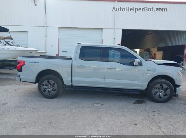 1FTVW1EV0PWG29375 2023 FORD F-150 LIGHTNING Серый Вид задней части салона