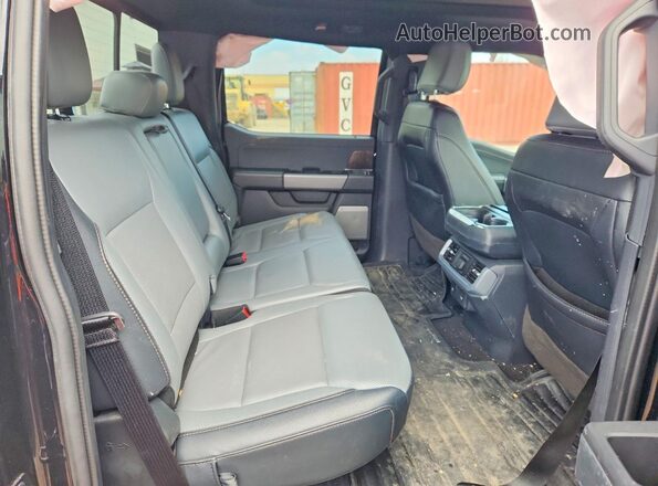 1FTVW1EV2PWG04462 2023 FORD F150 Charcoal უკანა სავარძლების ხედი