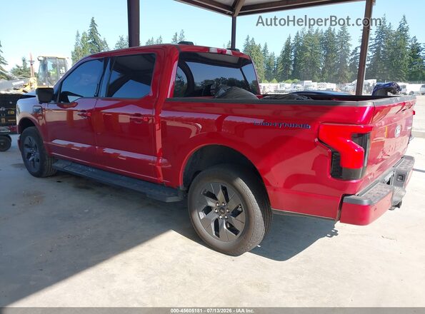 1FTVW3L73RWG01539 2024 FORD F-150 LIGHTNING Red Задня ліва чверть
