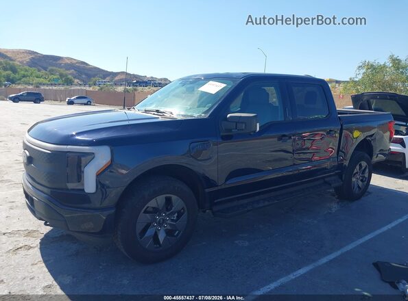 1FTVW3LK7RWG09891 2024 FORD F-150 LIGHTNING Dark Blue Vista interior de 360 grados