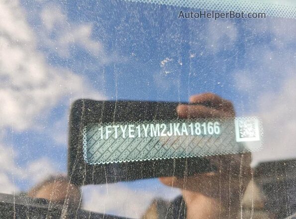 1FTYE1YM2JKA18166 2018 FORD TRANSIT White წინა პანელის ხედი