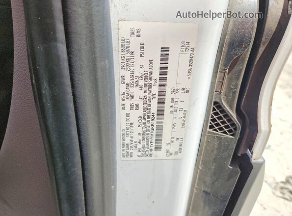 1FTYE1YM7GKB19244 2016 FORD TRANSIT White VIN კოდის სტიკერის ხედი