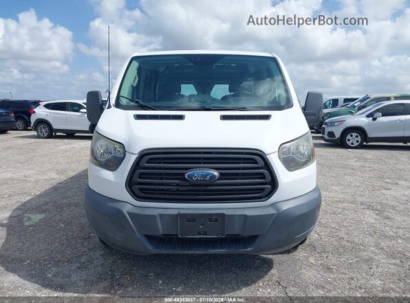 1FTYE1ZM7JKB42450 2018 FORD TRANSIT-150 White Սարքավորումների վահանակի տեսք