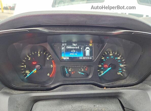 1FTYE2CV3GKB25404 2016 FORD TRANSIT White ხელსაწყოთა პანელის ხედი