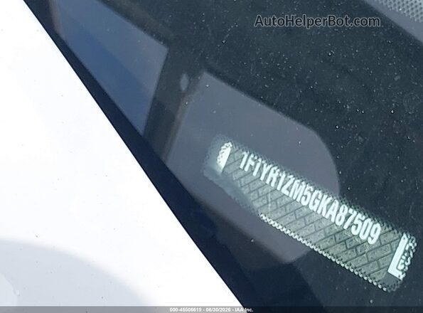1FTYR1ZM5GKA87509 2016 FORD TRANSIT-250 White 