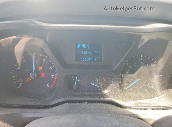 1FTYR1ZMXGKA28908 2016 FORD TRANSIT White Вид щитка приладів