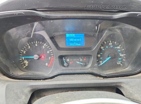 1FTYR1ZMXJKA60488 2018 FORD TRANSIT White Widok zestawu wskaźników