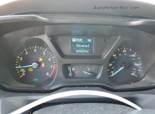 1FTYR2CM8JKB24476 2018 FORD TRANSIT White Vista del cuadro de instrumentos