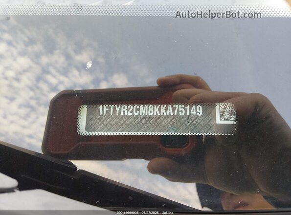 1FTYR2CM8KKA75149 2019 FORD TRANSIT-250 White Engine compartment view