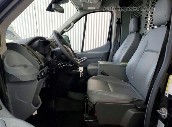 1FTYR2CMXHKB01906 2017 FORD TRANSIT Black Widok wnętrza z przodu
