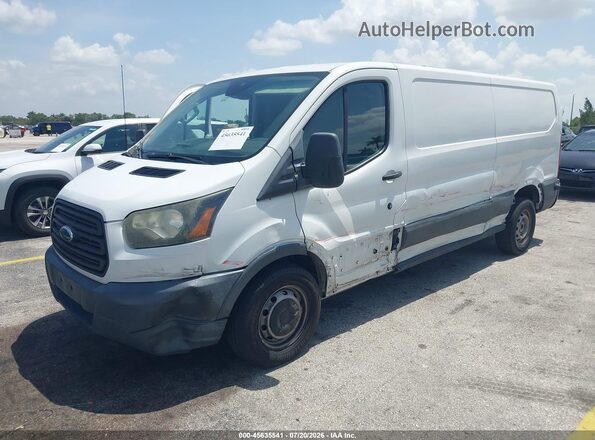 1FTYR2ZM0HKA09856 2017 FORD TRANSIT-250 White წინა მარცხენა ხედი სამი მეოთხედიდან