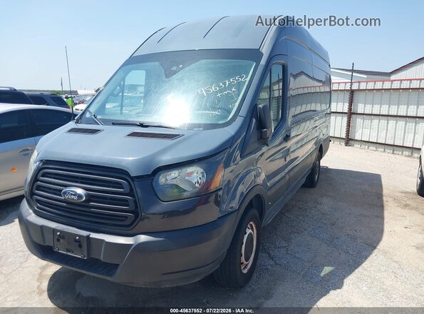 1FTYR3XM0KKB08886 2019 FORD TRANSIT-250 Gray წინა მარცხენა ხედი სამი მეოთხედიდან