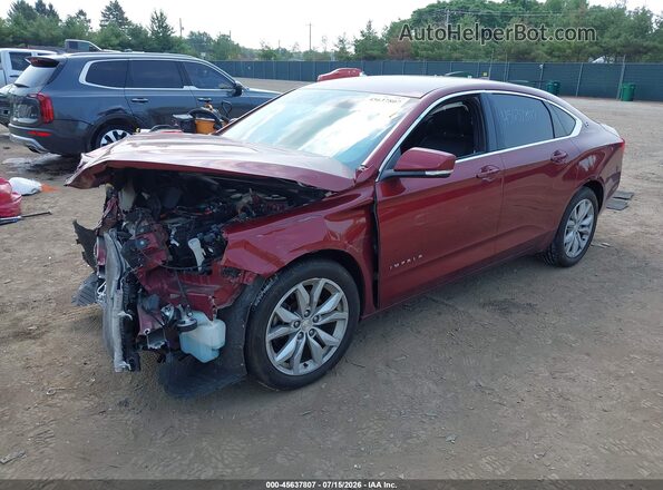 1G1105SA0HU145883 2017 CHEVROLET IMPALA Red წინა მარცხენა ხედი სამი მეოთხედიდან