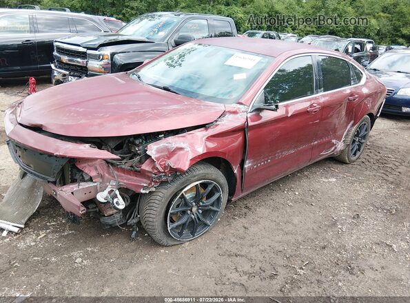 1G1105SA2HU192526 2017 CHEVROLET IMPALA Red Առջևի ձախ երեք քառորդ տեսարան