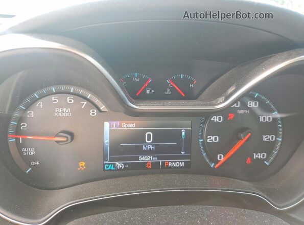 1G1105SA3GU161803 2016 CHEVROLET IMPALA Silver Вид щитка приладів