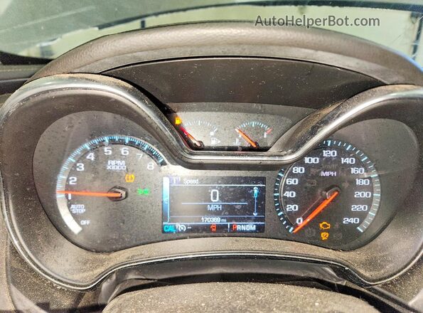 1G1105SA6HU186986 2017 CHEVROLET IMPALA Tan ხელსაწყოთა პანელის ხედი
