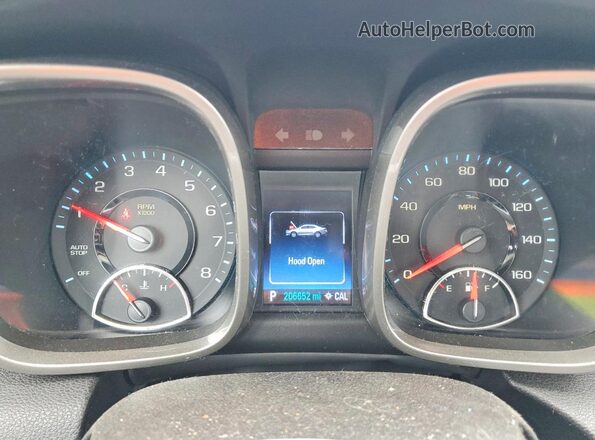 1G11C5SA0GF165688 2016 CHEVROLET MALIBU Silver Вид щитка приладів