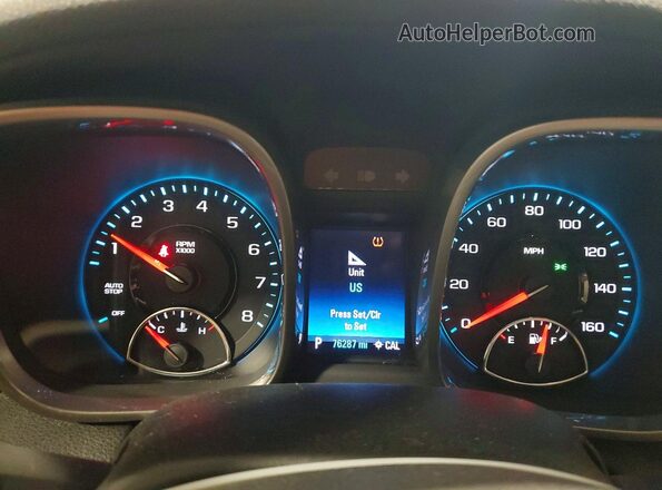 1G11C5SA1GF100607 2016 CHEVROLET MALIBU Silver Вид щитка приладів