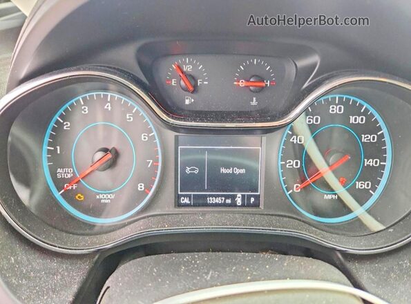 1G1BC5SM0H7116159 2017 CHEVROLET CRUZE Silver Вид щитка приладів