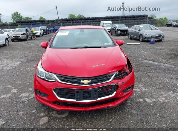 1G1BC5SM0J7206322 2018 CHEVROLET CRUZE Red Սարքավորումների վահանակի տեսք