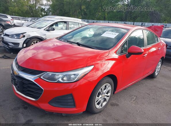 1G1BC5SM1K7100706 2019 CHEVROLET CRUZE Red Передня ліва чверть
