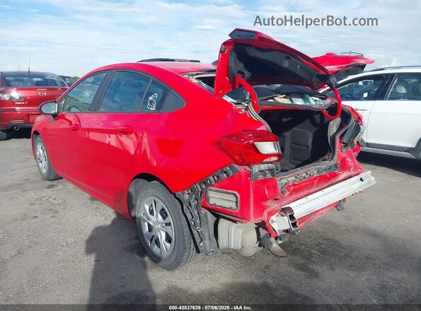 1G1BC5SM1K7100706 2019 CHEVROLET CRUZE Red Задня ліва чверть