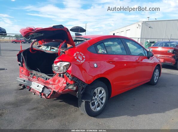 1G1BC5SM1K7100706 2019 CHEVROLET CRUZE Red Задня права чверть