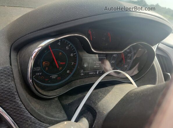 1G1BC5SM2G7325966 2016 CHEVROLET CRUZE Red Вид щитка приладів