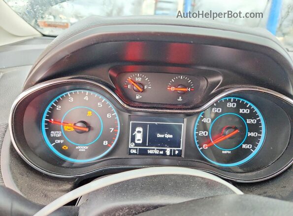1G1BC5SM2H7242233 2017 CHEVROLET CRUZE Black ხელსაწყოთა პანელის ხედი