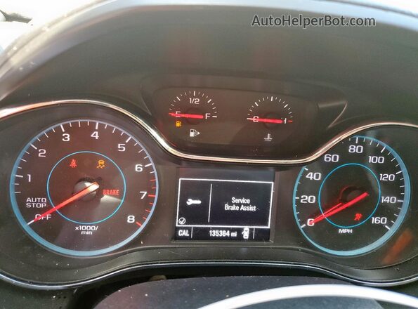 1G1BC5SM2J7143112 2018 CHEVROLET CRUZE Белый Вид щитка приборов