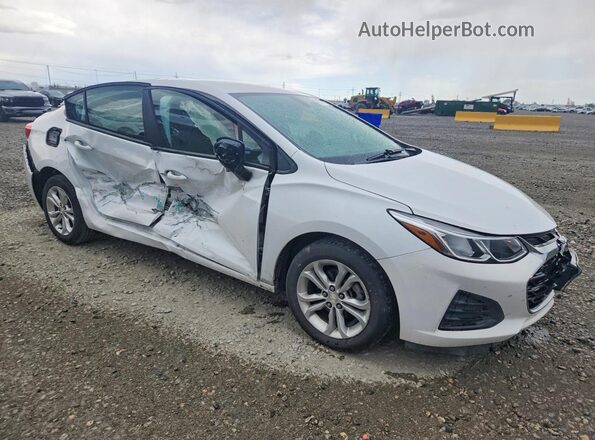 1G1BC5SM2K7126506 2019 CHEVROLET CRUZE Белый Передняя правая четверть