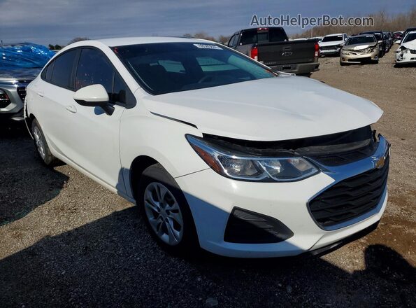 1G1BC5SM2K7147825 2019 CHEVROLET CRUZE Белый Передняя правая четверть