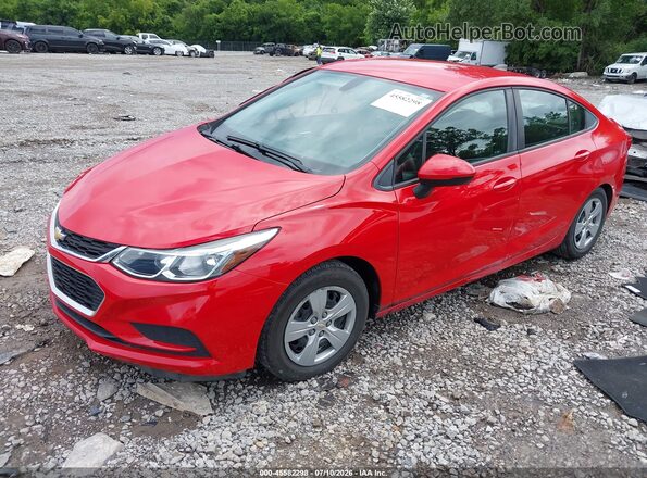 1G1BC5SM3J7200840 2018 CHEVROLET CRUZE Red Առջևի ձախ երեք քառորդ տեսարան