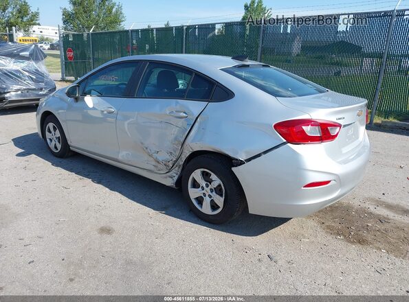 1G1BC5SM3J7209859 2018 CHEVROLET CRUZE Silver Trasero izquierdo