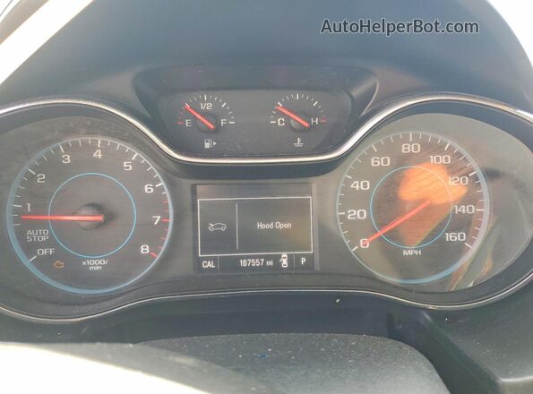 1G1BC5SM4G7280481 2016 CHEVROLET CRUZE Blue Vista del cuadro de instrumentos