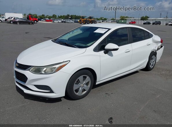 1G1BC5SM4H7120912 2017 CHEVROLET CRUZE White Առջևի ձախ երեք քառորդ տեսարան