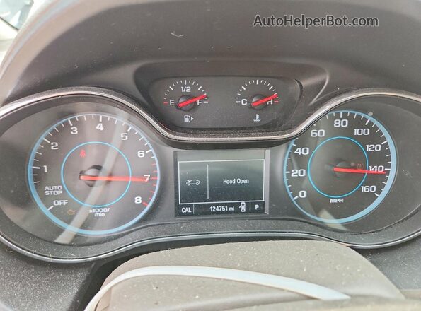 1G1BC5SM4H7181466 2017 CHEVROLET CRUZE Black Вид щитка приладів