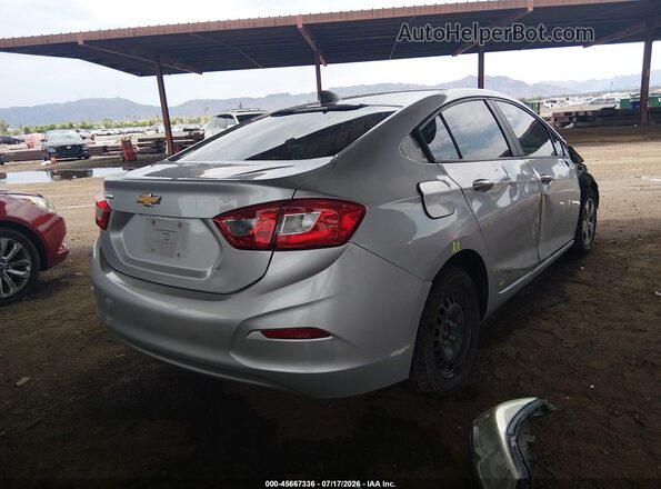 1G1BC5SM4J7196622 2018 CHEVROLET CRUZE Silver Trasero derecho