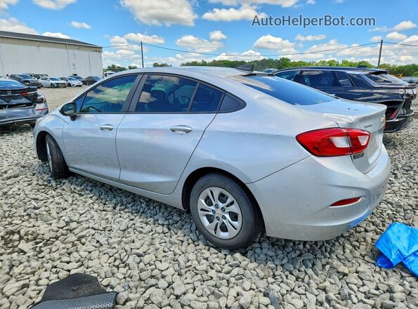 1G1BC5SM5K7108906 2019 CHEVROLET CRUZE Silver Trasero izquierdo