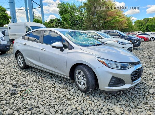 1G1BC5SM5K7108906 2019 CHEVROLET CRUZE Silver Delantero derecho