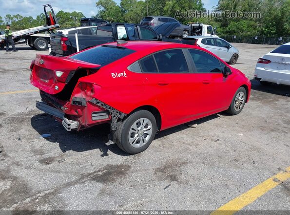 1G1BC5SM5K7117668 2019 CHEVROLET CRUZE Red Tył prawy