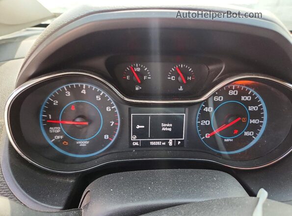 1G1BC5SM6G7238345 2016 CHEVROLET CRUZE Silver Instrument cluster view