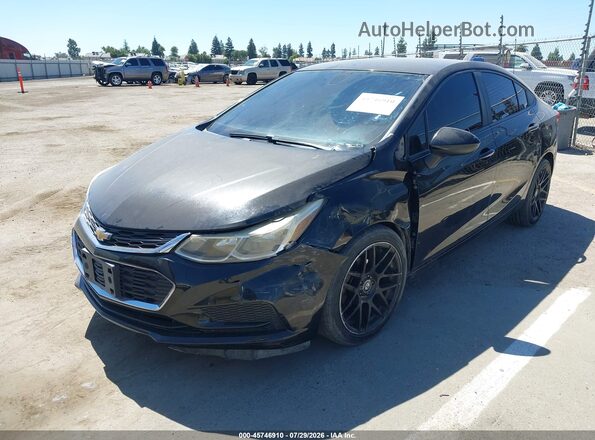 1G1BC5SM8H7185407 2017 CHEVROLET CRUZE Black წინა მარცხენა ხედი სამი მეოთხედიდან