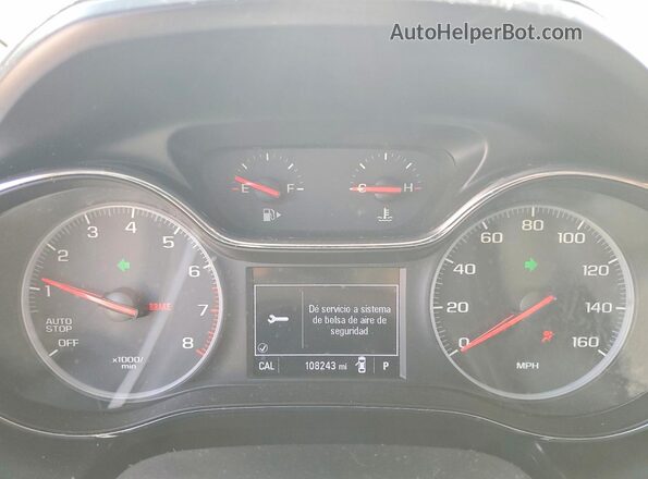 1G1BE5SM0K7100609 2019 CHEVROLET CRUZE Gray Սարքավորումների վահանակի տեսք