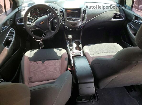 1G1BE5SM0K7100609 2019 CHEVROLET CRUZE Gray Առջևի վահանակի տեսք