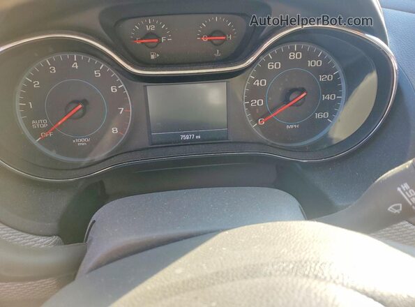 1G1BE5SM1H7263875 2017 CHEVROLET CRUZE Black Widok zestawu wskaźników