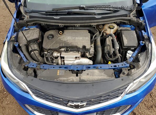 1G1BE5SM2H7167981 2017 CHEVROLET CRUZE Blue უკანა სალონის ხედი