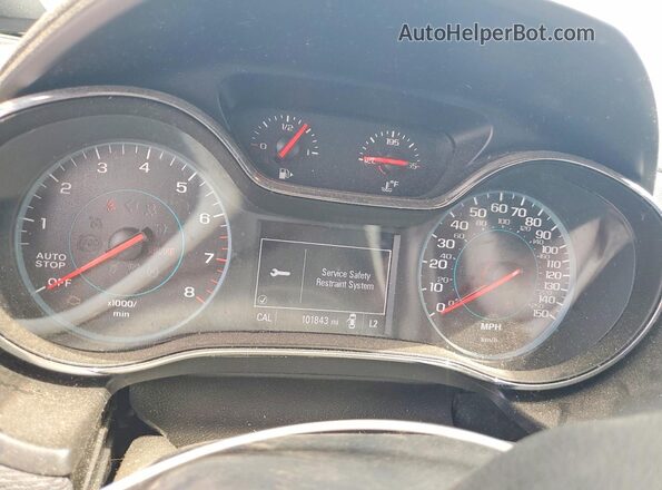 1G1BE5SM2J7203772 2018 CHEVROLET CRUZE White Widok zestawu wskaźników